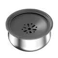 Stainless Steel Large Pet Water Bowl with Splash Guard