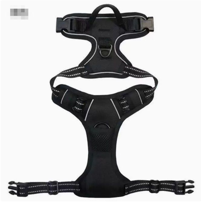 Reflective Nylon Chest and Back Harness for Dogs