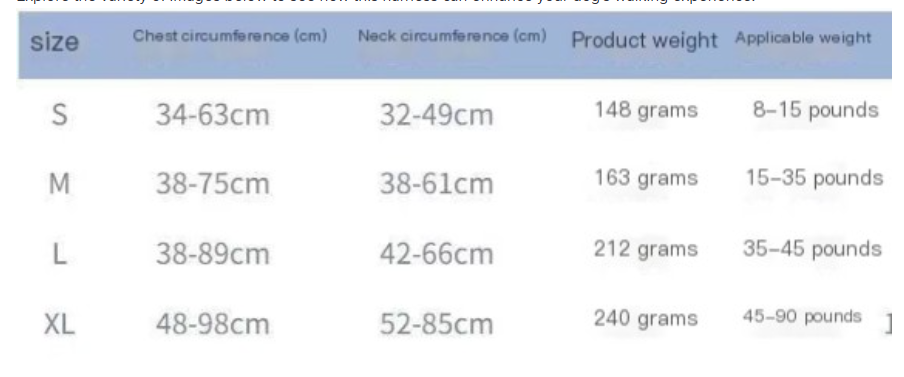 Reflective Nylon Chest and Back Harness for Dogs